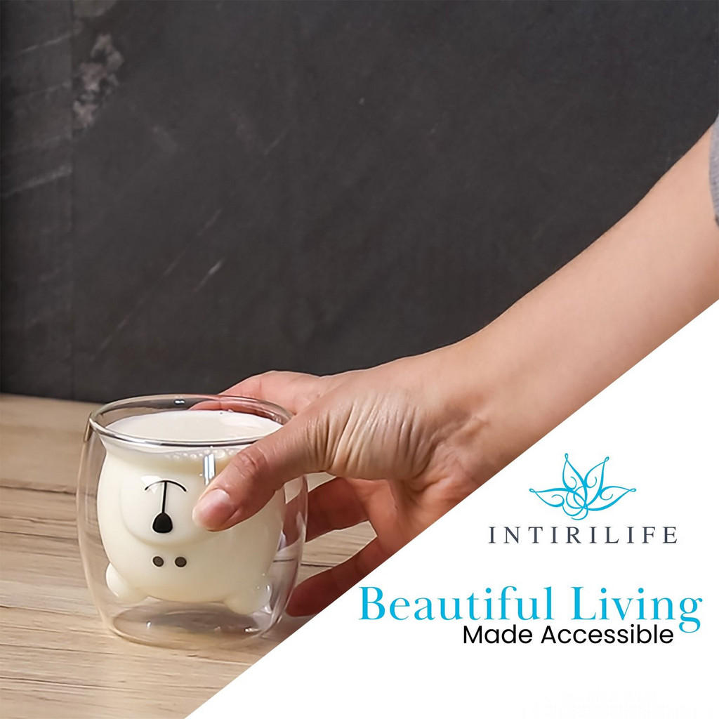 Thumbnail - Intirilife Kaffeeglas, Transparent, Glas, 0.23 L, doppelwandig, Essen & Trinken, Gläser, Gläser-Sets