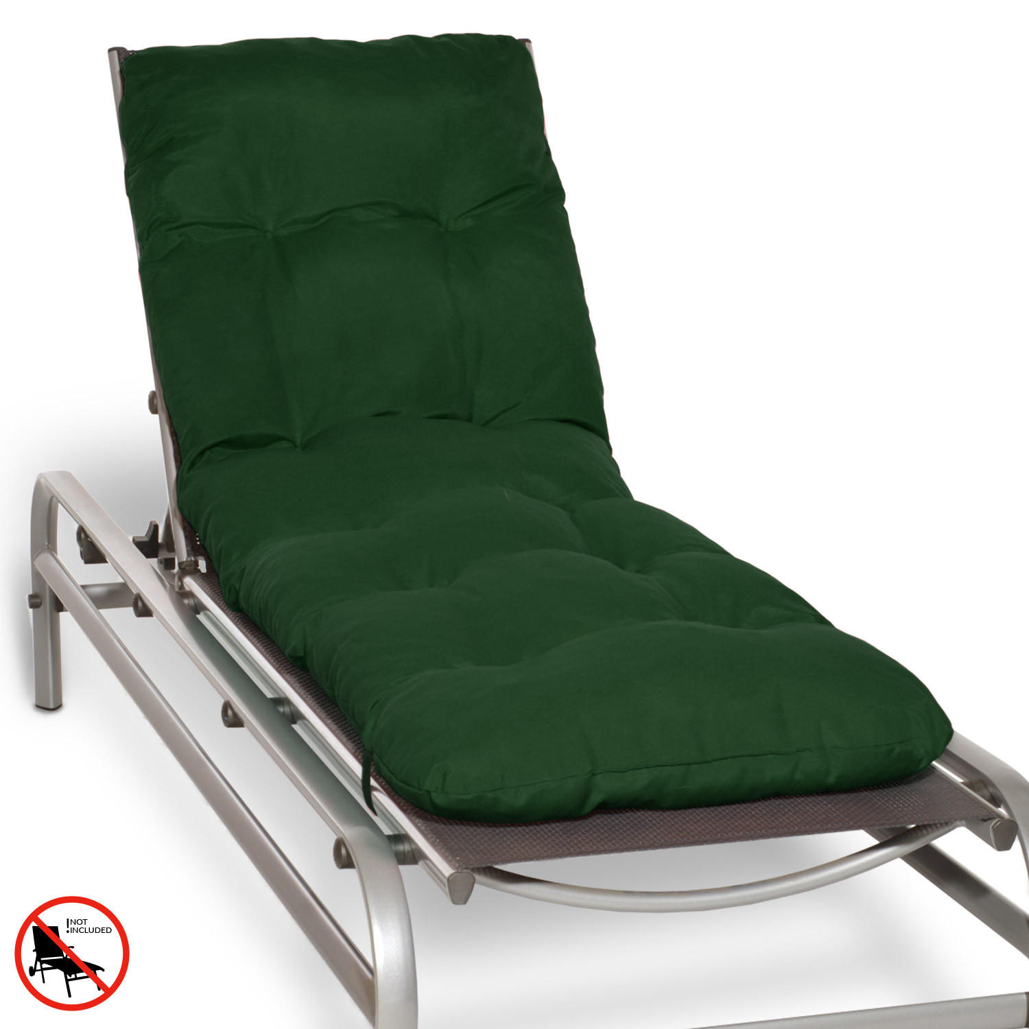 Beautissu Rolliegenauflage Dunkelgrün 60x8x190 cm