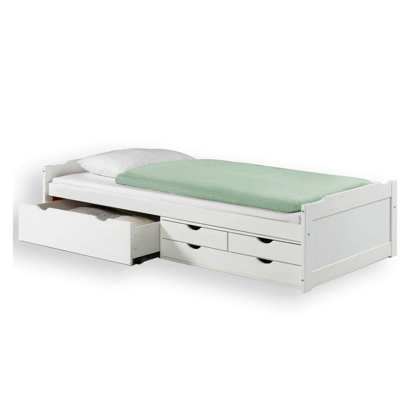 FUNKTIONSBETT ANDREA 90X200 CM - Weiß, Holz (99/49/205cm) - IDIMEX