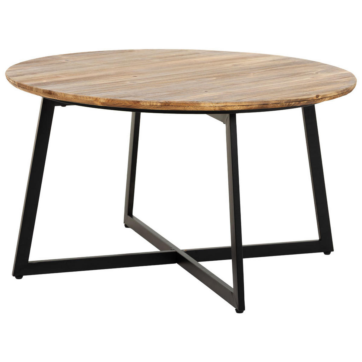 TISCH aus Metall und Holz, 80x45cm - Braun, Holz (80/80/45cm) - Wanderlust