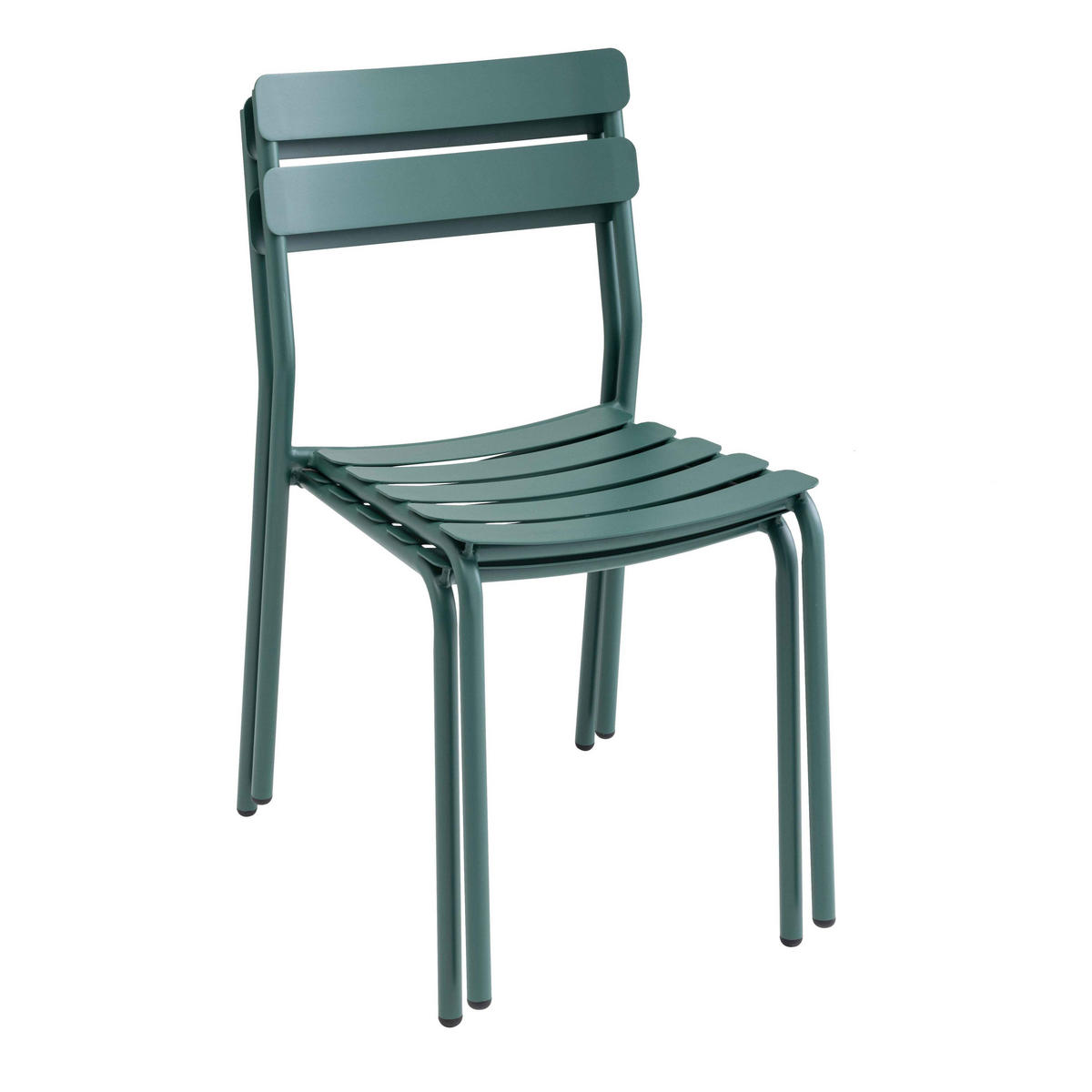 GARTENSTUHL, Dunkelgrünen - Grün, Metall (47/84/46cm) - Oviala