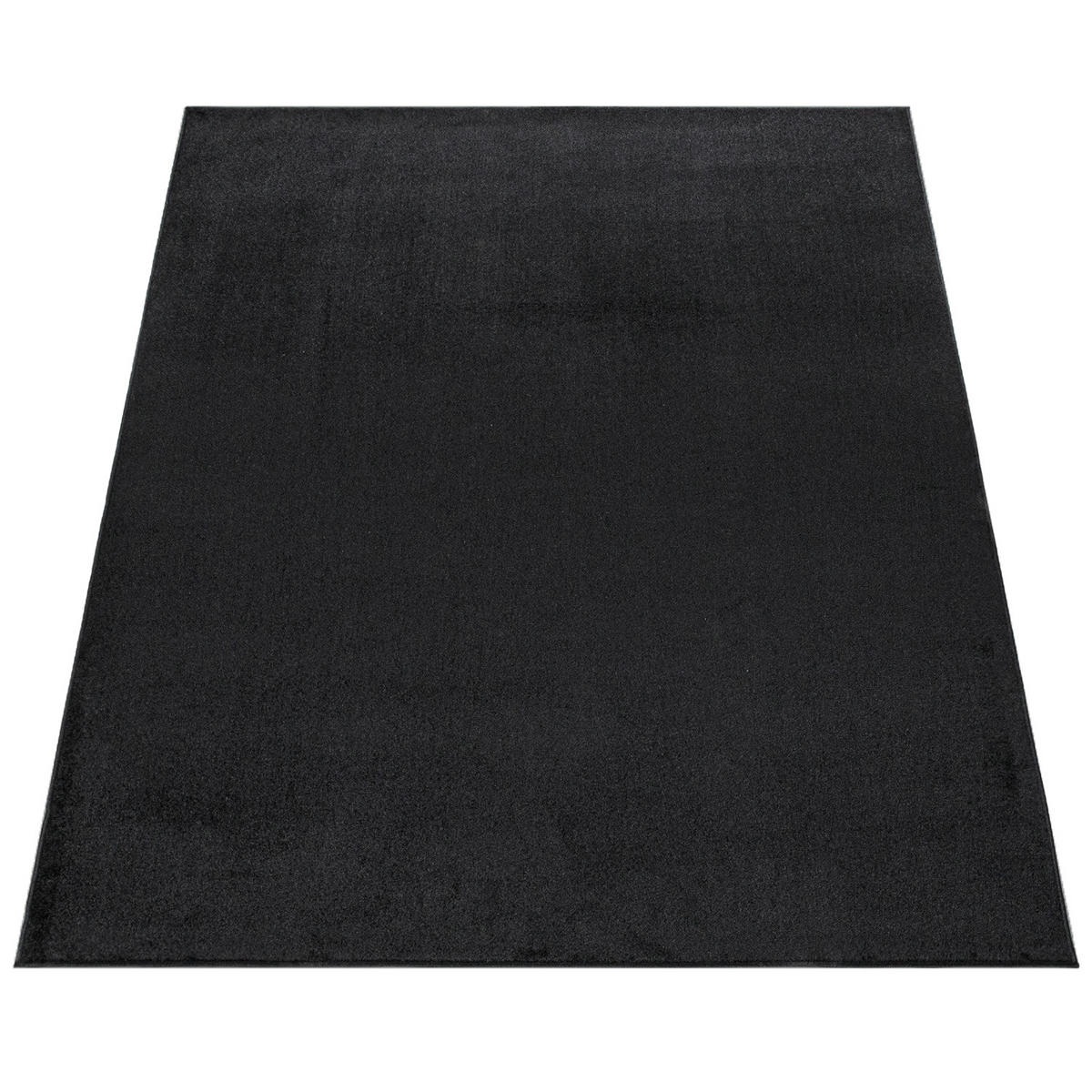 KURZFLORTEPPICH 160/160 cm Porto 890 - Schwarz, Textil (160/160cm) - Paco Home