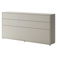 SCHRANKBETT Bed-Concept BC-06 90x200 mit weißer LED Beleuchtung - Kaschmir/Grau, Holz/Holzwerkstoff (90/200cm) - MIRJAN24