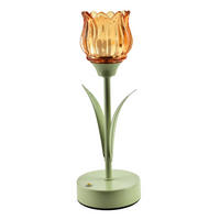 STOLNÍ LED LAMPA TULLA, kov, zelená - zelená barva, kov (9/9/25cm) - Mondex