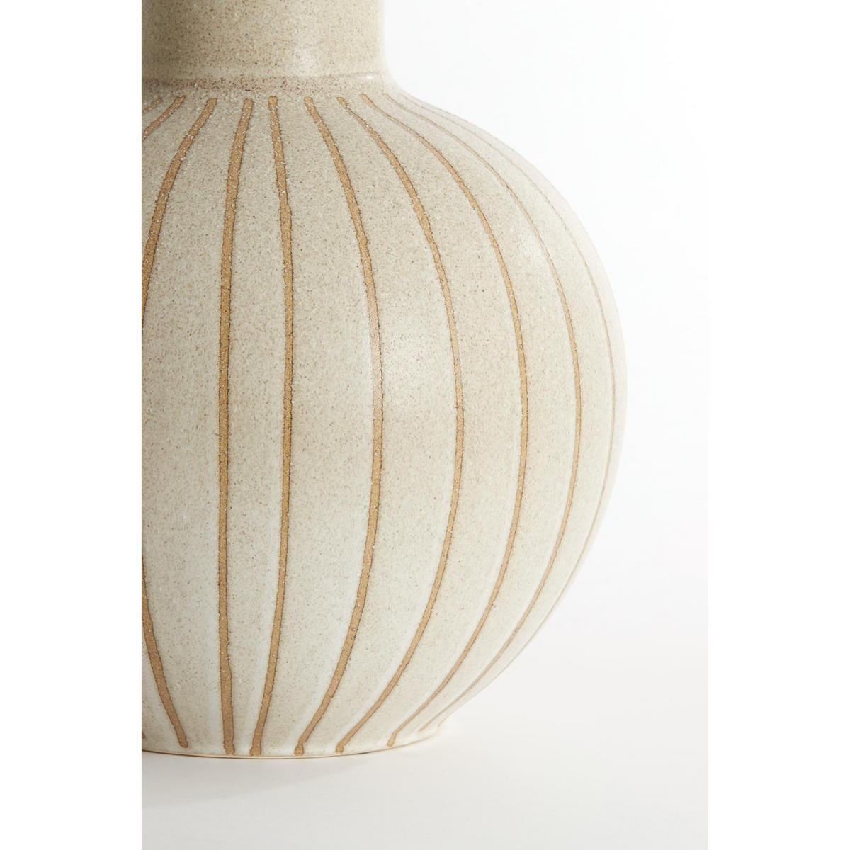VASE Ulloa Braun 34/34/52 cm - Braun, Keramik (52cm) - Light & Living
