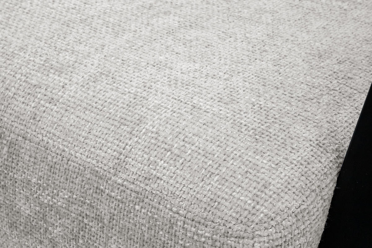 SESSEL KOBE, ecru - Ecru/Schwarz, Holz/Textil (72/76/90cm) - Courtois Laville