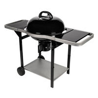 KUGELKOHLEGRILL Schwarz - Schwarz, Metall (58.5/104/135.5cm) - Somagic