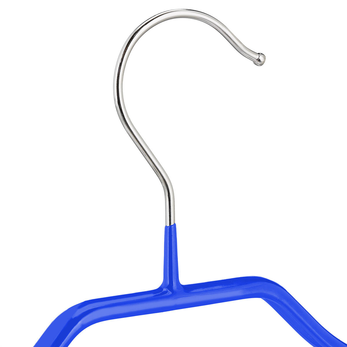 10XVEŠIAKY na oblek - modrá, kov/plast (45/19/3.5cm) - Relaxdays
