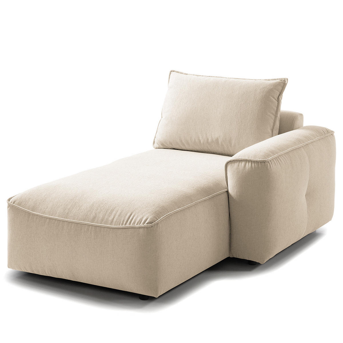 MODULLONGCHAIR - Beige, Holz/Textil (170/82/105cm) - home24