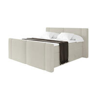 BOXSPRINGBETT mit Matratze H3/H4 - EVON KING Zanozek - 140x200 cm Creme - Creme, Holzwerkstoff (140/200cm) - ALTDECOR