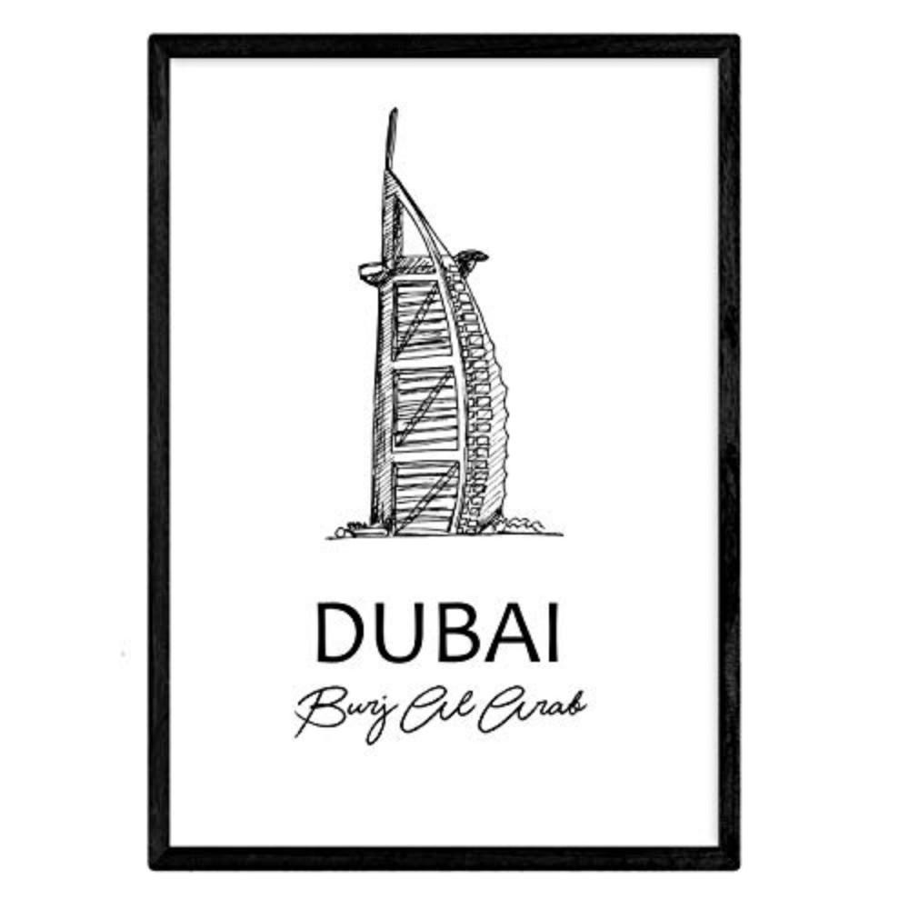 POSTER Städte Denkmäler Dubai A4 Rahmenlos - Klar, Papier (29.7/5/21cm) - Nacnic