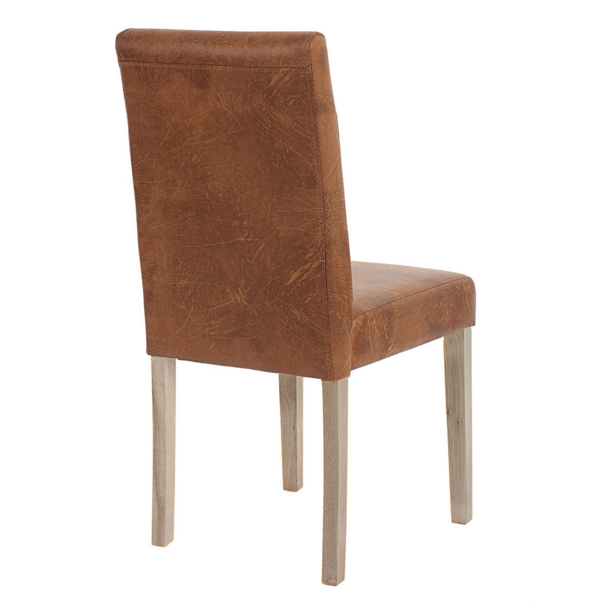 ESSZIMMERSTUHL TEXTIL Braun 6er-Set - Braun, Textil (43/90/56cm) - MCW