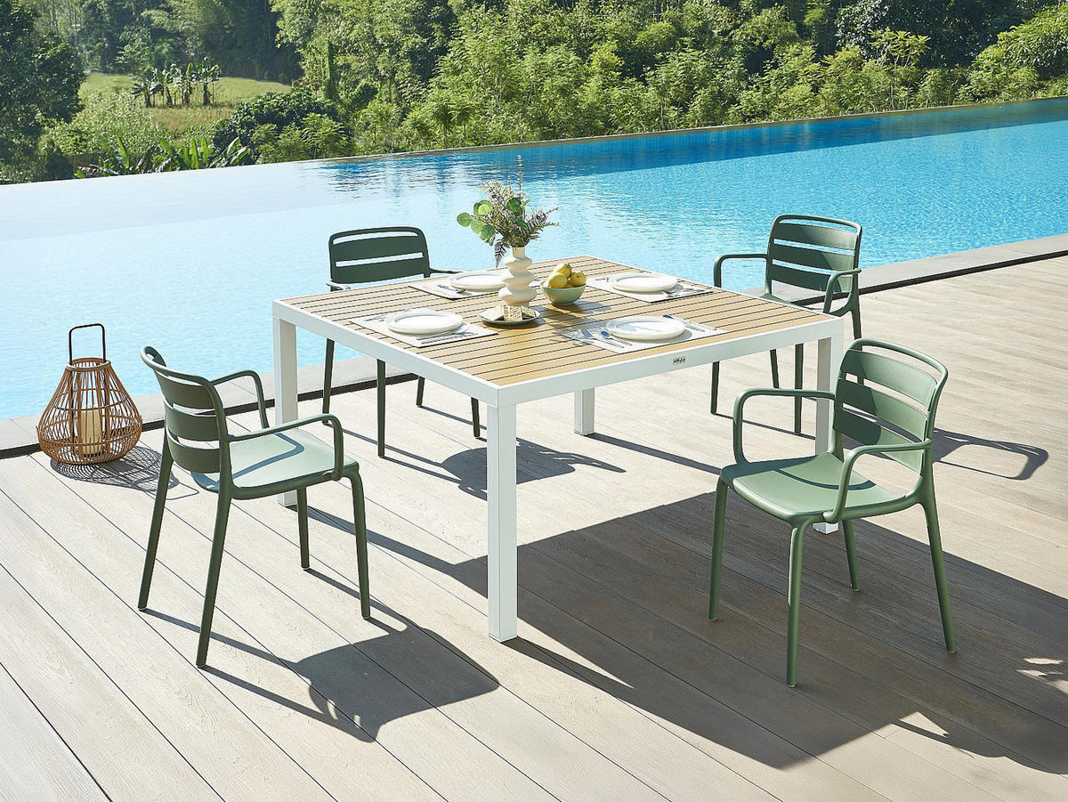 GARTENSTUHL - 2 -Sitzer - Polypropylen - tannengrün - MOAH - Grün, Kunststoff (60/81/56.5cm) - Vente-Unique