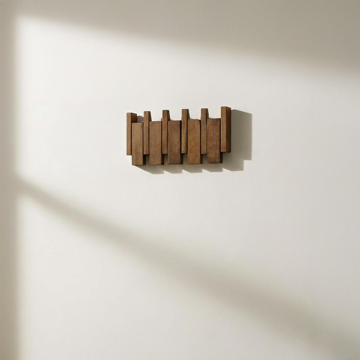 GARDEROBENLEISTE PORTE Nussbraun - 32 x 15 cm - Dunkelbraun, Holz (32/15/3.5cm) - Home Deluxe