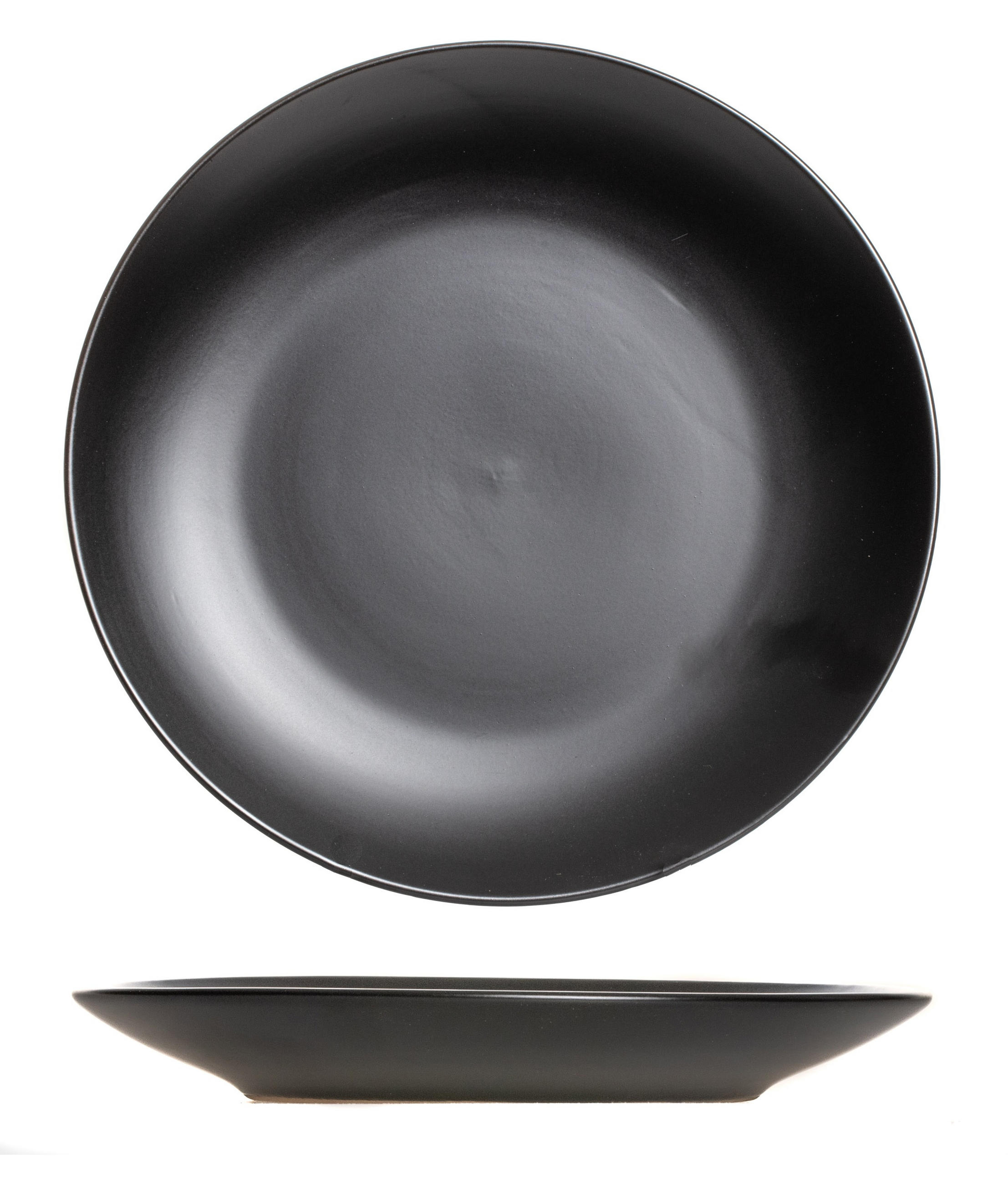 ESSTELLER Speiseteller Black Tie - ø 27 cm - 6 stück - Schwarz, Keramik (27cm) - Studio Tavola