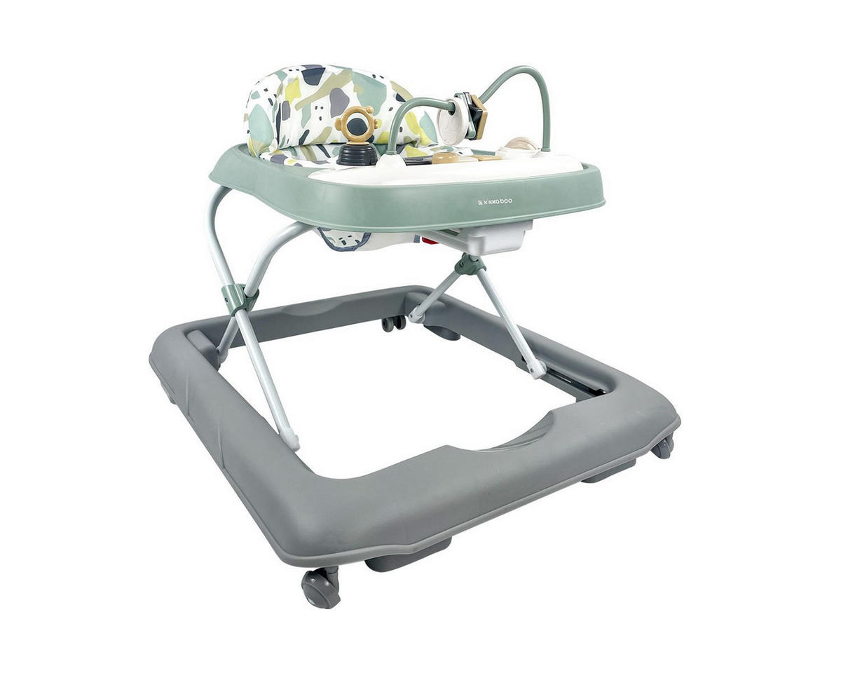 LAUFLERNHILFE Poppy grün Licht höhenverstellbar klappbar Gummistopper - Grün, Kunststoff (58/68/53cm) - Kikka boo