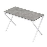 ESSTISCH SAMUEL, Beton, 120/60/76 cm - Weiß/Grau, Holzwerkstoff/Metall (60/120/76cm) - B&D Home