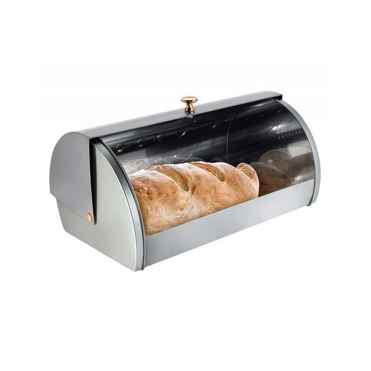 BROTKASTEN Silber 38/28/18.5 cm BH6269 - Silberfarben, Metall (28/18.5/38cm) - Berlinger Haus
