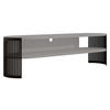 TV-LOWBOARD Fikoli Oval - Schwarz/Grau, Holzwerkstoff/Metall (140/40/40cm) - MIRJAN24
