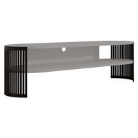 TV-LOWBOARD Fikoli Oval - Schwarz/Grau, Holzwerkstoff/Metall (140/40/40cm) - MIRJAN24