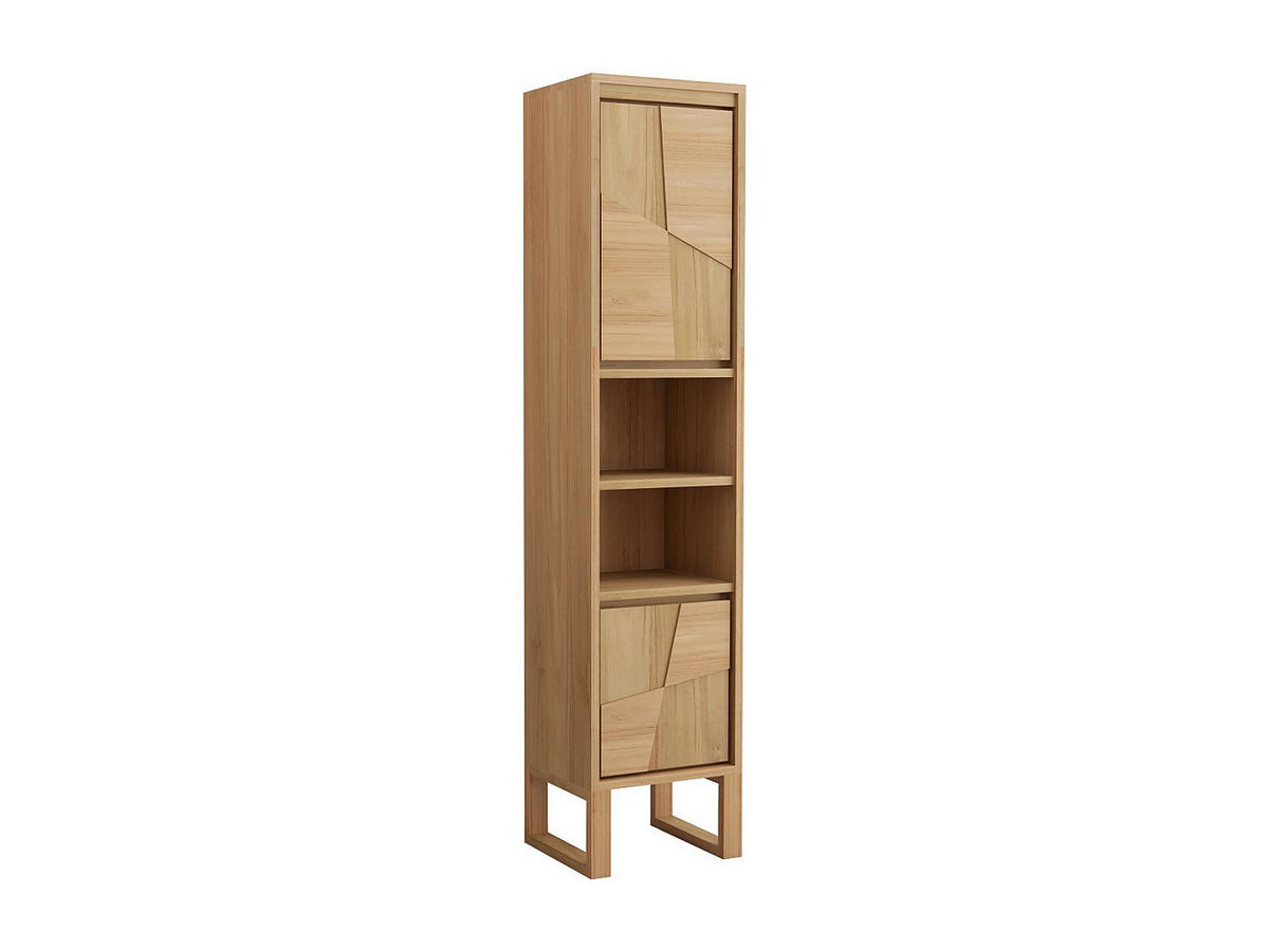 BADSCHRANK - 40 cm x 35 cm - holz - naturfarben hell Mataram - Naturfarben, Holz (40/180/35cm) - Vente-Unique