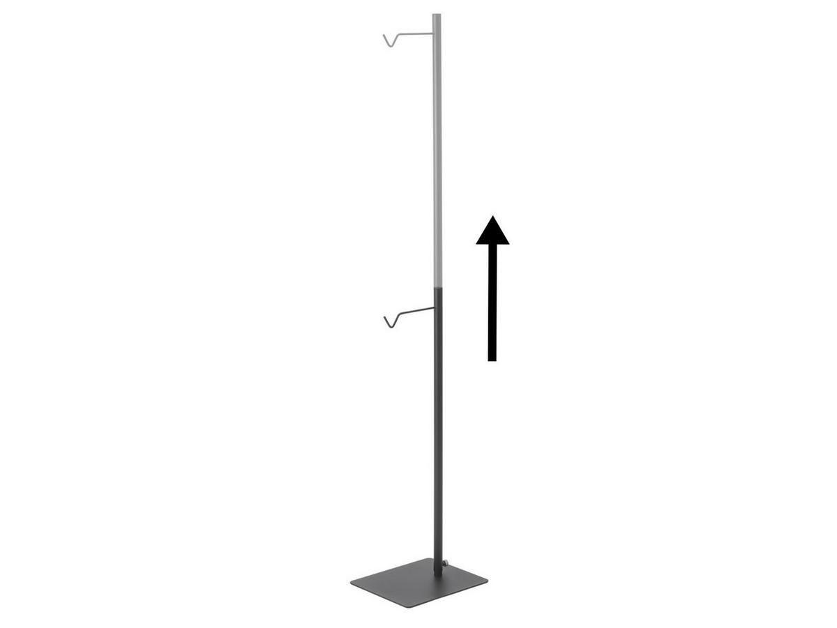 LATERNEN-STÄNDER Tower schwarz 80-152 cm auch für Lautspecher und Blumen - Schwarz, Metall (30/152/26cm) - Yamazaki