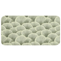 BADEMATTE Fächer - Blatt - Grün Badezimmerteppich 120x60 cm - Pastellgrün, Kunststoff/Textil (120/60cm) - OnlyWow