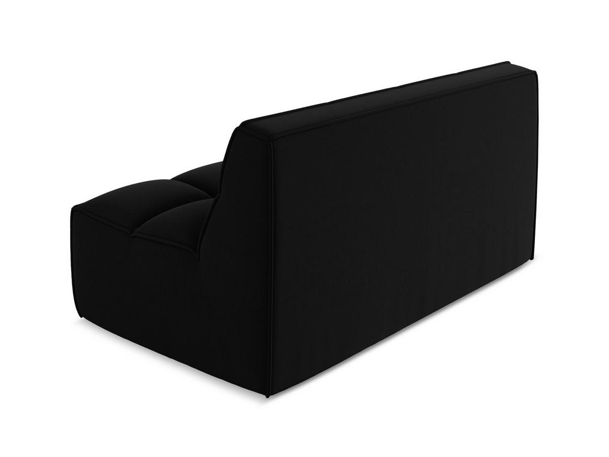 2-SITZER-SOFA Samt Stoff Schwarz - Schwarz, Kunststoff/Textil (160/75/93cm) - Makamii