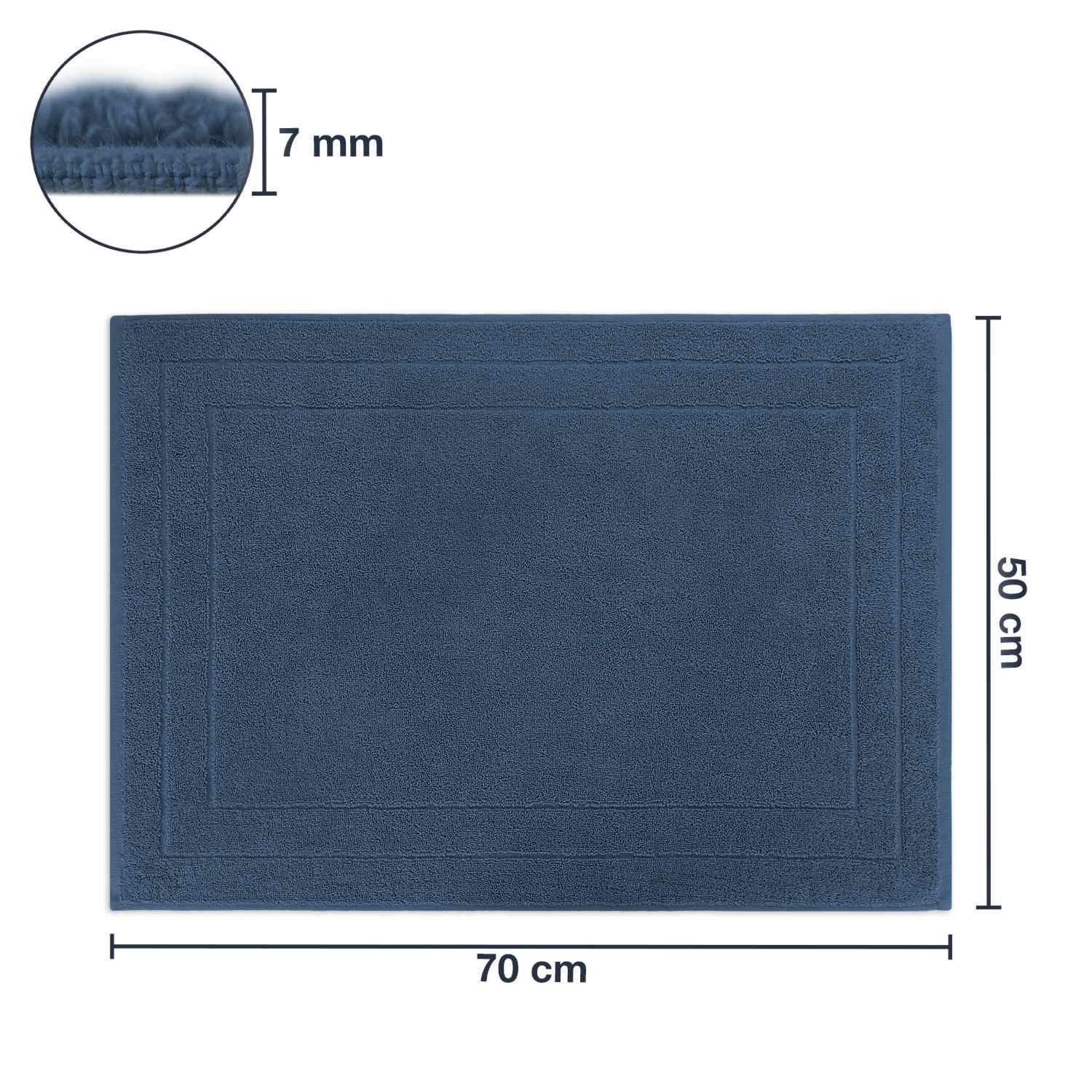 BADVORLEGER JASMINA - Blau, Textil (50/70cm) - WohnDirect
