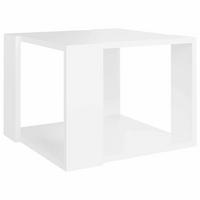 COUCHTISCH Weiss 40/40/30 Cm Holzwerkstoff - Weiß, Holzwerkstoff (40/40/30cm) - vidaXL