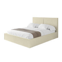 POLSTERBETT mit Bettkasten und Lattenrost, Bett mit Matratze H3/H4 - EMMI 180x200 Beige - Taupe, Holzwerkstoff/Textil (180/200cm) - ALTDECOR