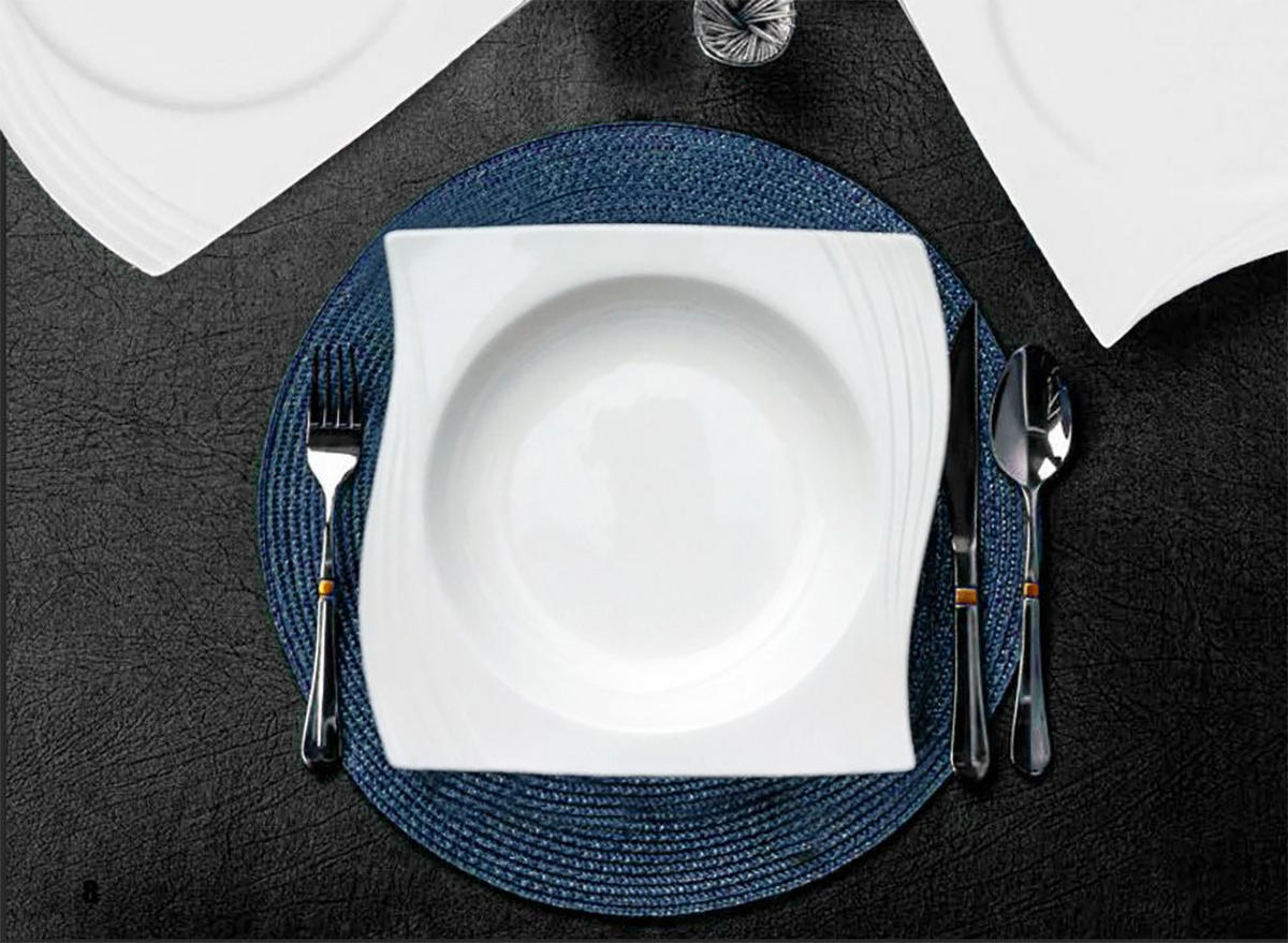 KOMBISERVICE 43-teilig Alegra für 6 Personen - Weiß, Keramik (50/30/30cm) - TULLIP
