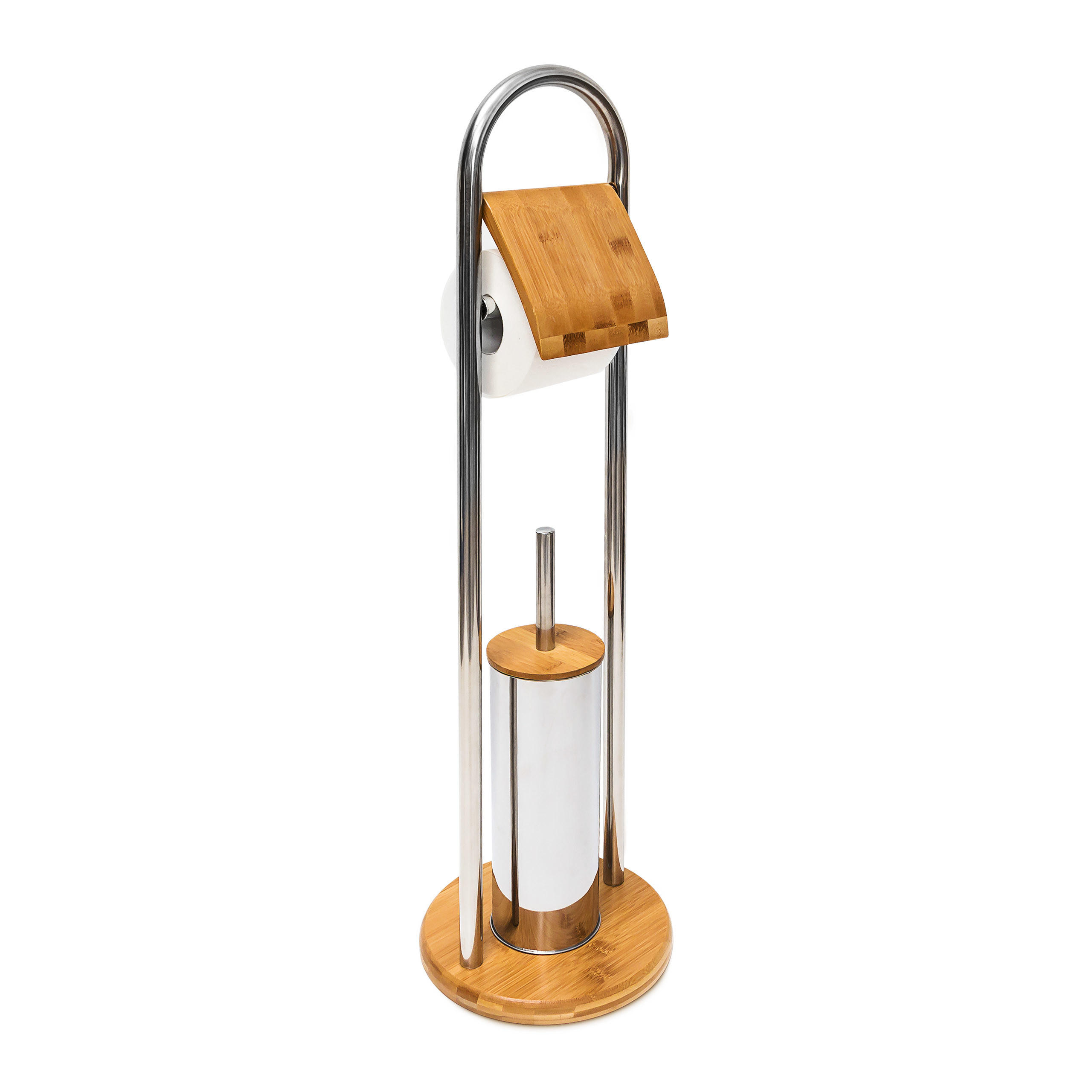WC-GARNITUR - Multicolor, Holz/Kunststoff (22/80/22cm) - Relaxdays