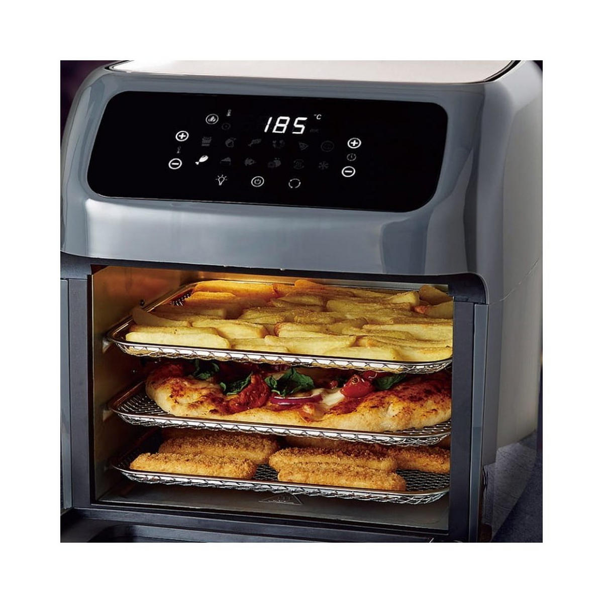 FETTFREIE Fritteuse 12l 1800w KB7557 - Weiß, Metall (33/37.5/36cm) - Klausberg 