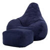 SITZSACK Dalton mit Hocker - Dunkelblau, Textil (90/73/84cm) - icon