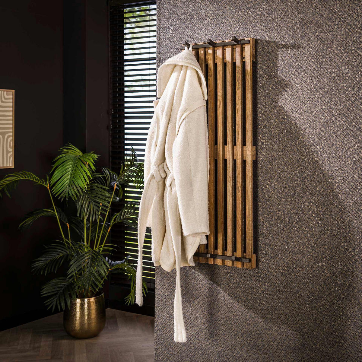 WANDGARDEROBE Tweak Beige 10/38/100 cm - Beige, Holz (38/100/10cm) - Hoyz Collection