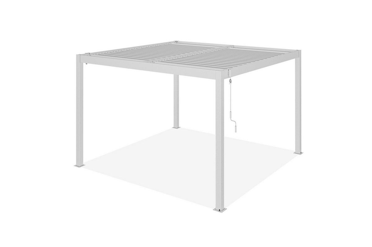 PERGOLA BIOKLIMATISCHE SELBSTTRAGENDE Piana weißem 3x3m Aluminium - Weiß, Metall (304/218/304cm) - Cazeboo