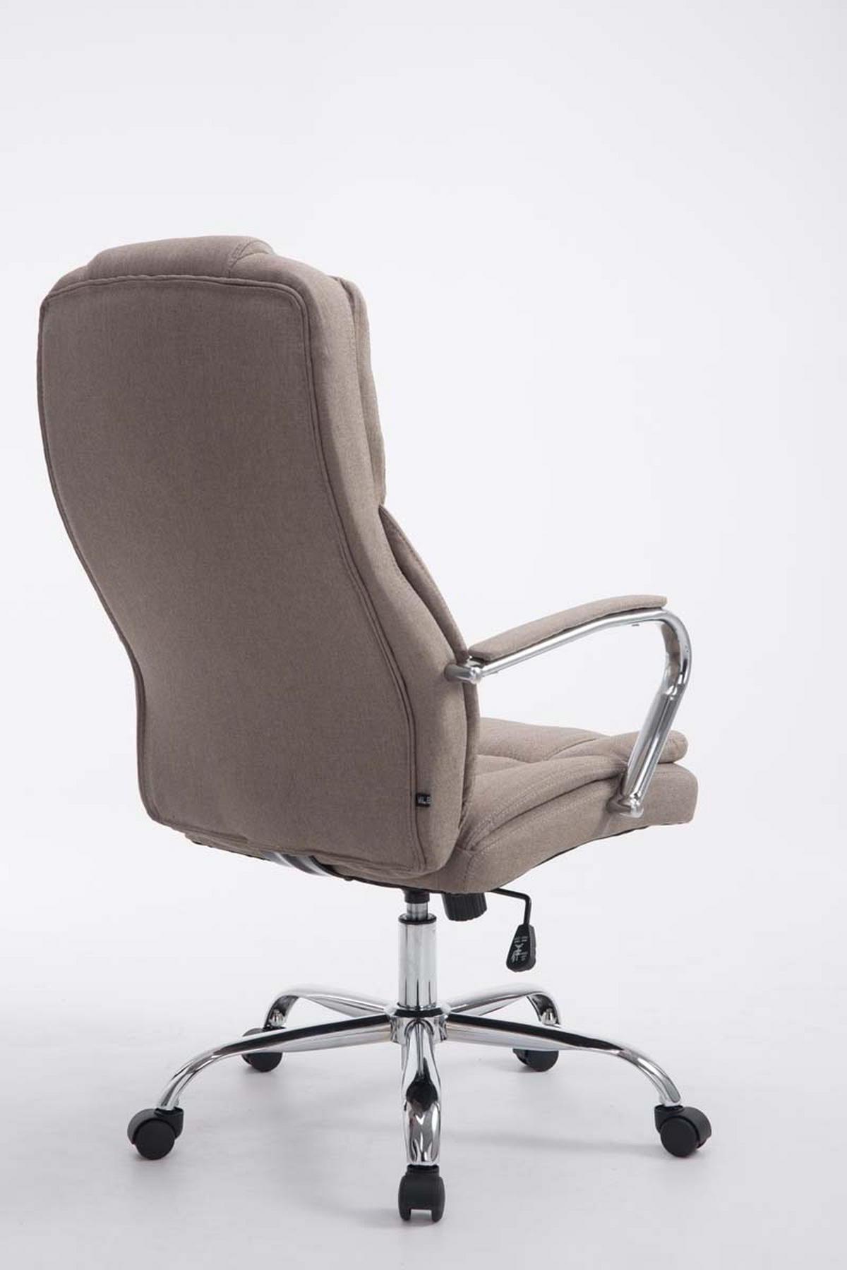 BÜROSTUHL Xavier Two, Stoffbezug Taupe - Taupe, Textil/Metall (62/125/70cm) - TPFLiving