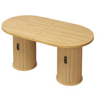 ESSTISCH ausziehbar 150-190/80/75 cm mit Staufach DE-39636 Naturbraun - Naturfarben, Holzwerkstoff (80/150/75cm) - ComfortXL