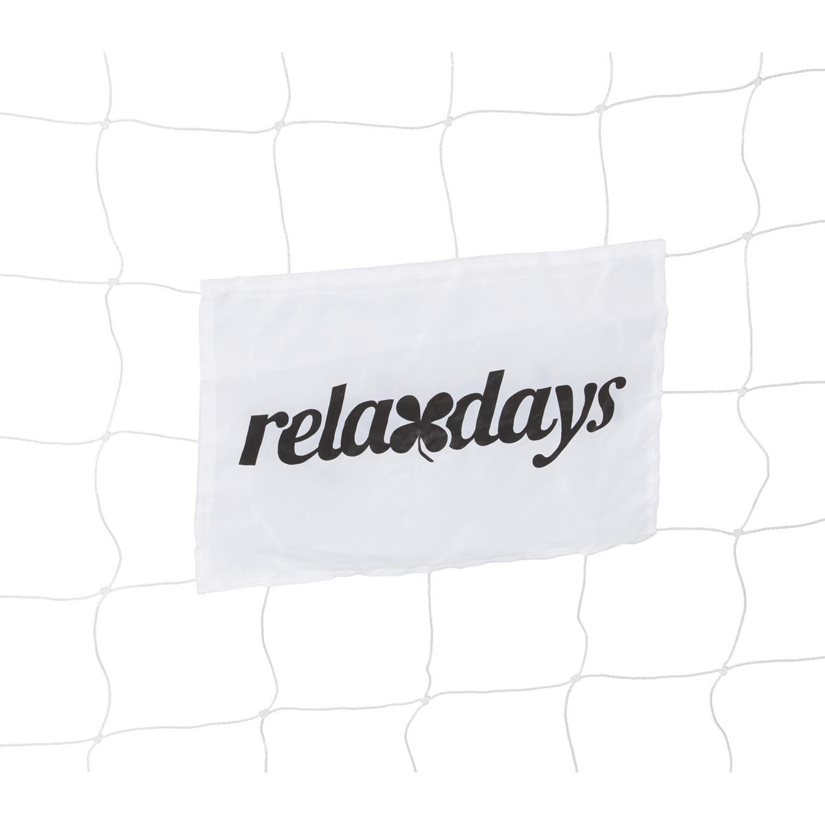 FUSSBALLTOR - Weiß, Kunststoff/Textil (300/90cm) - Relaxdays