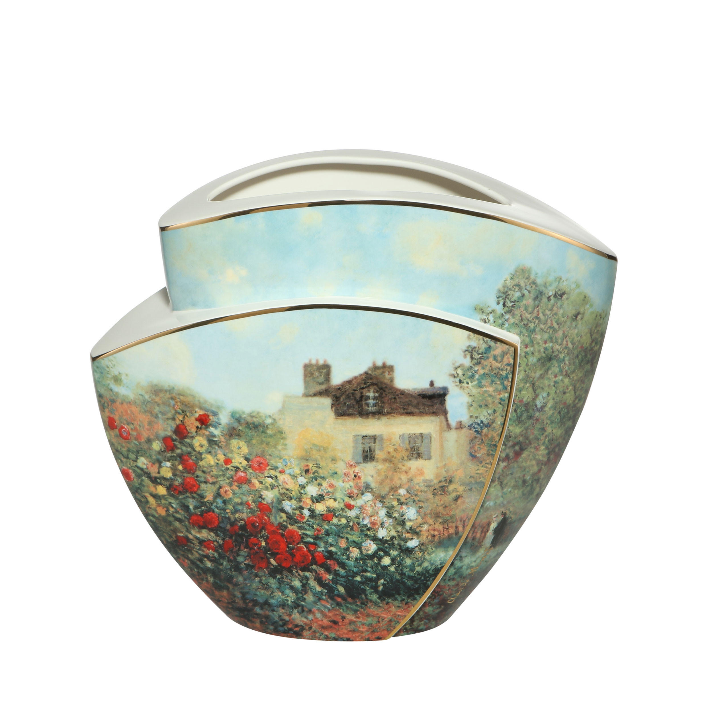 VASE Claude Monet - Das Künstlerhaus, Porzellan, Bunt, 29 cm - Multicolor, Keramik (29cm) - Goebel