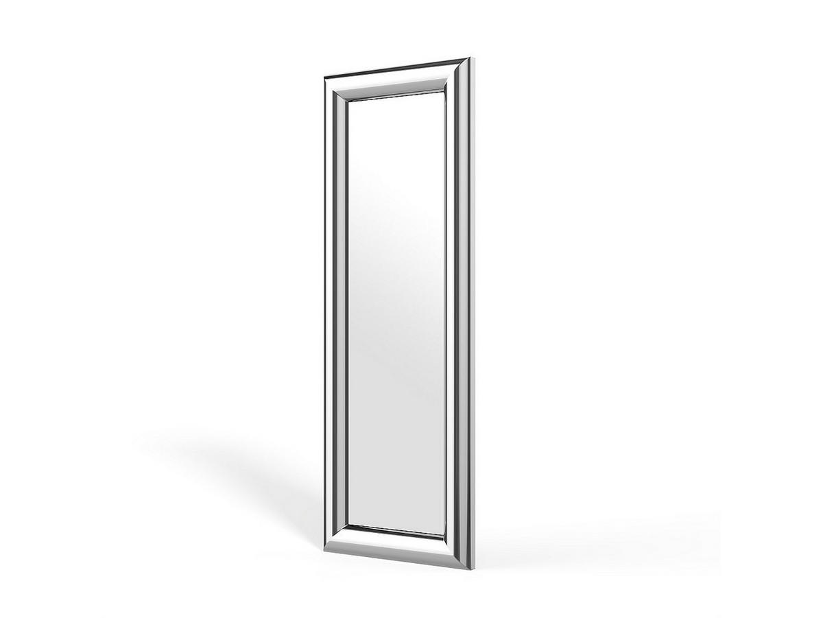 WANDSPIEGEL - 60 cm x 4 cm - Metall - Silberfarben - BORAYA - Silberfarben, Metall (60/170/4cm) - Vente-Unique