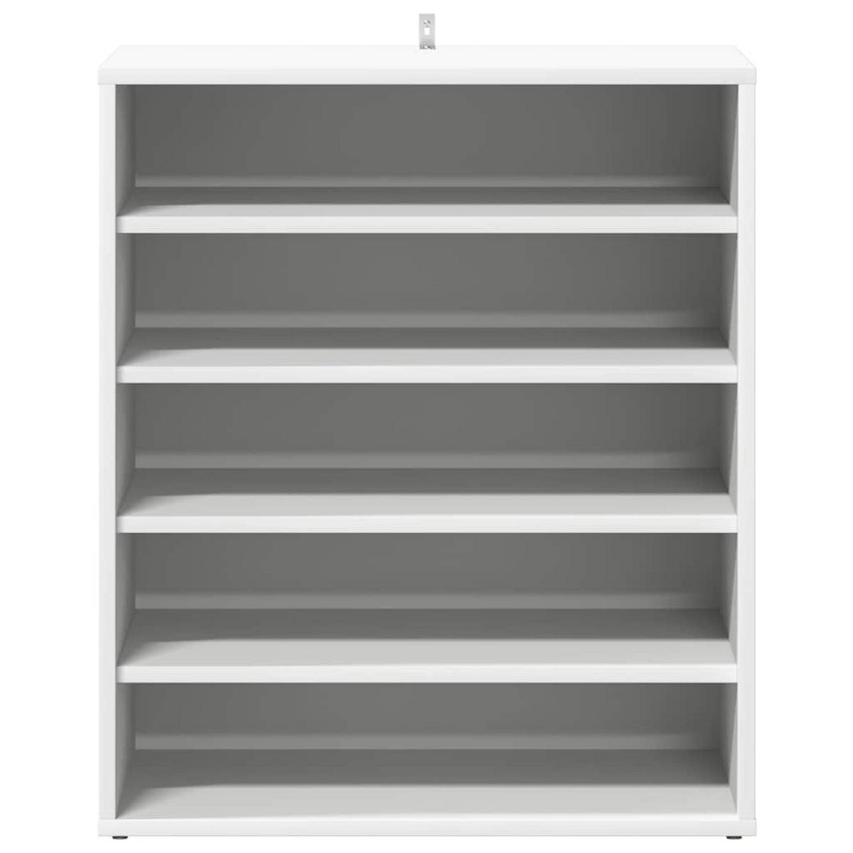 SCHUHSCHRANK Weiss 60/35/70 Cm Holzwerkstoff - Weiß, Holzwerkstoff (35/70/60cm) - vidaXL