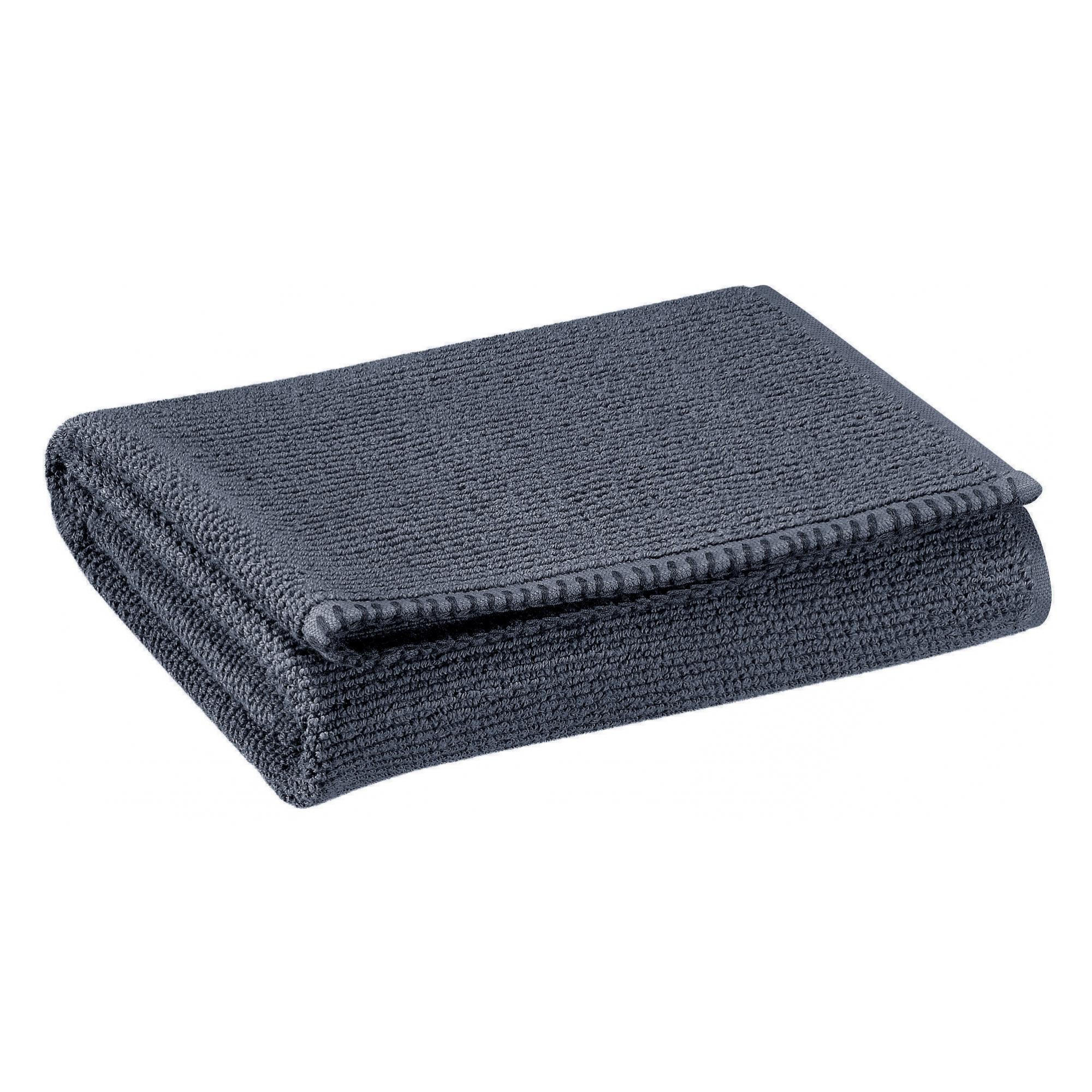 DUSCHTUCH Bora umbra 70 x 130 cm - Grau, Textil (70/130cm) - Vivaraise