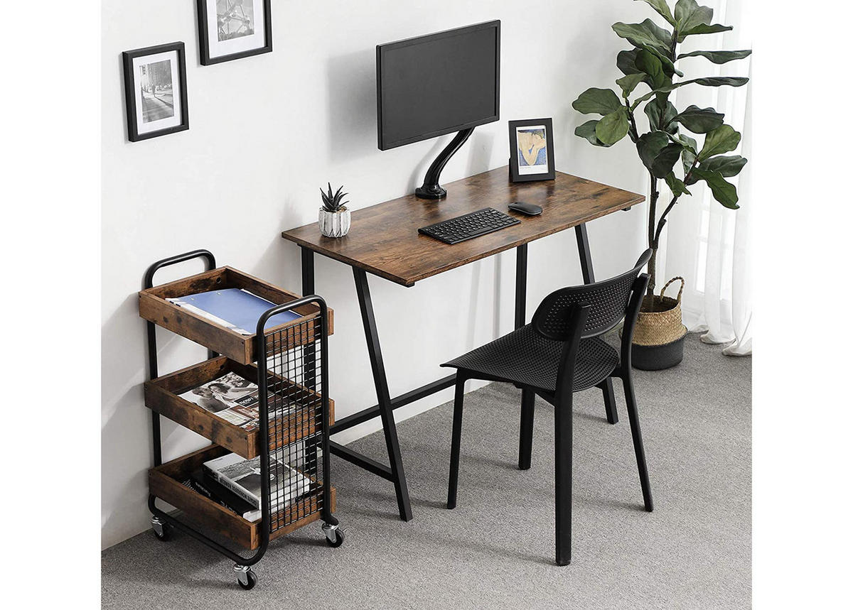 SCHREIBTISCH, braun/schwarz - Braun, Holzwerkstoff (50/100/75cm) - A2A Home