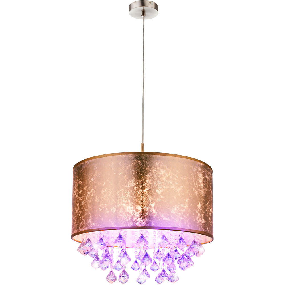 LED HÄNGELEUCHTE Amy Gold - Goldfarben, Metall (40/40/140cm) - Globo Lighting