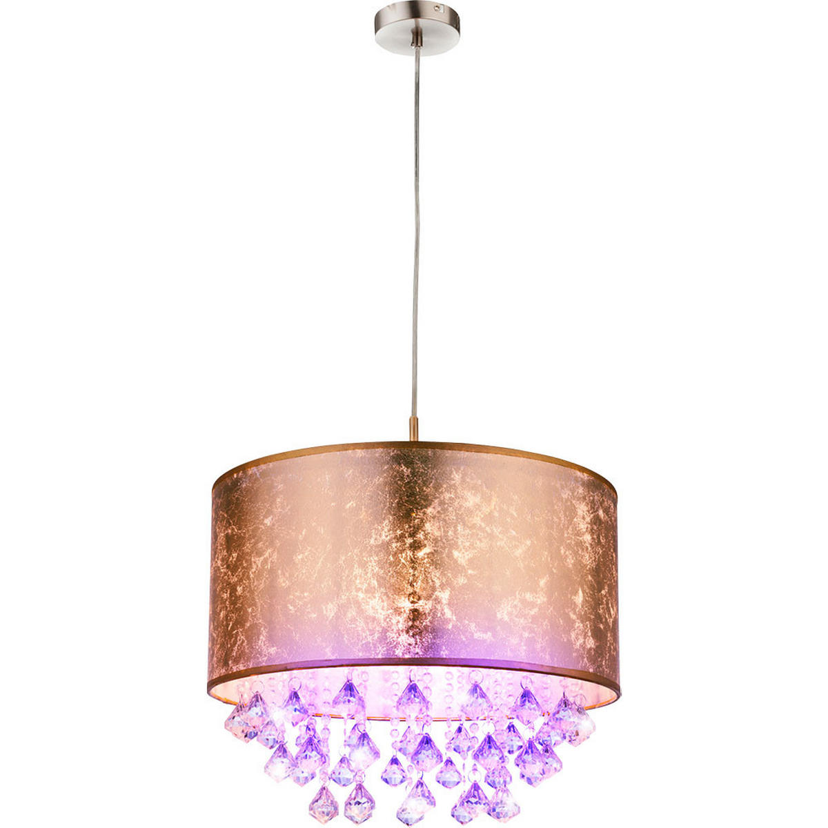 LED HÄNGELEUCHTE Amy Gold - Goldfarben, Metall (40/40/140cm) - Globo Lighting