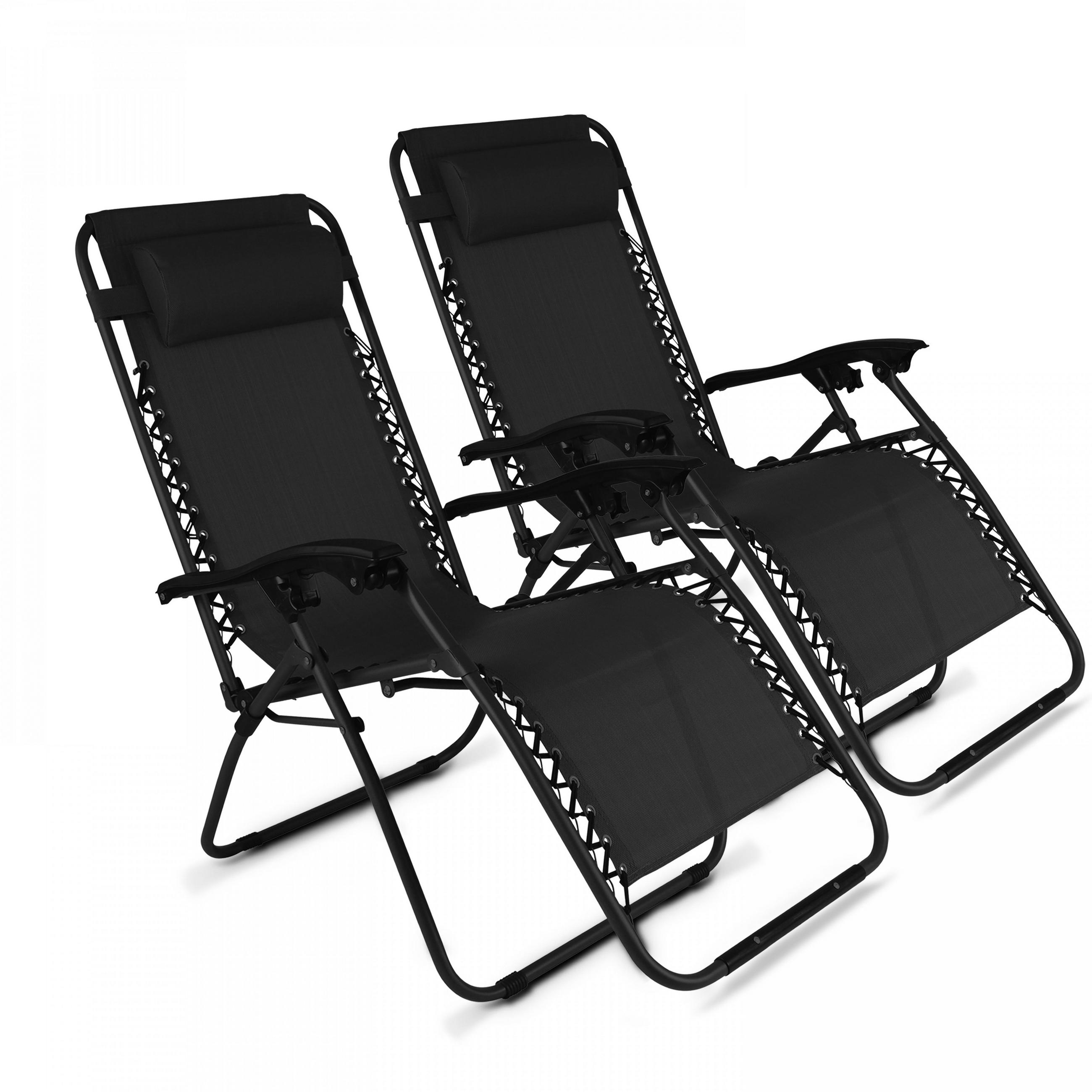 LOUNGESESSEL, Schwarz - Schwarz, Metall (160/110/65cm) - Oviala