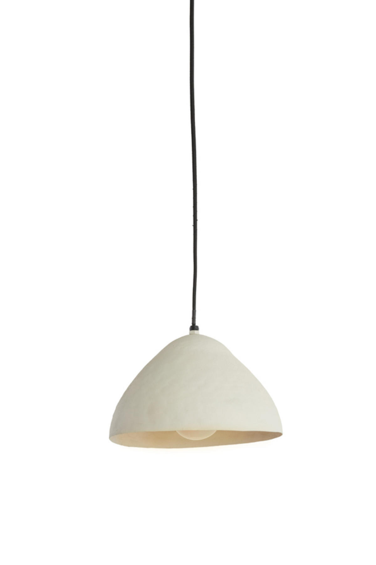 HÄNGELAMPE Elimo Weiß Ø25/15 cm - Weiß, Metall (25/25/15cm) - Light & Living