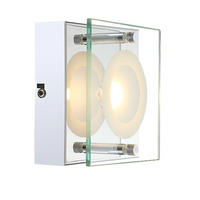 LED WANDLEUCHTE Metall Klar - Klar, Glas (12.5/6.5/12.5cm) - Globo Lighting